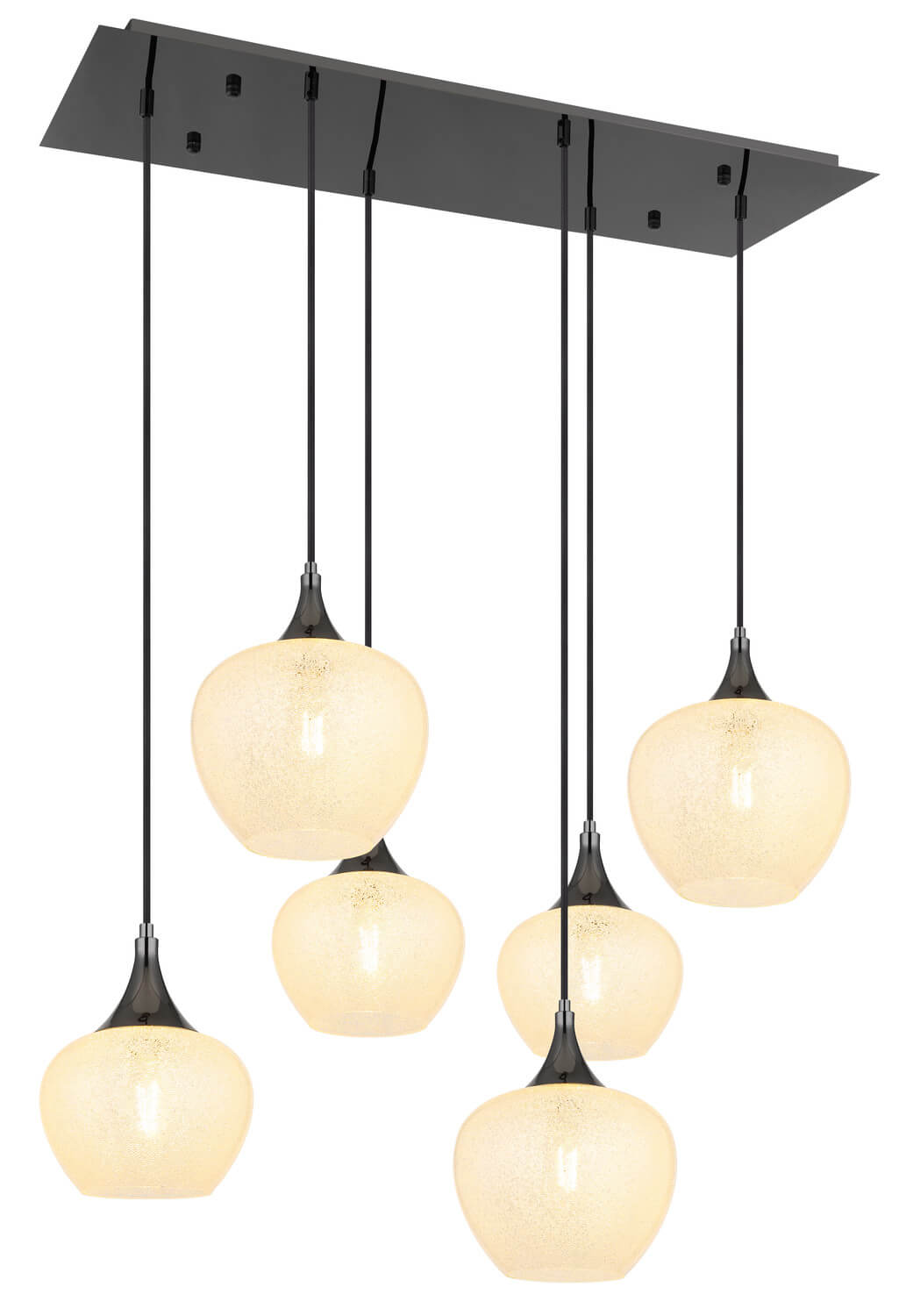Suspension Maxy noire et chromée (15548-6HK)