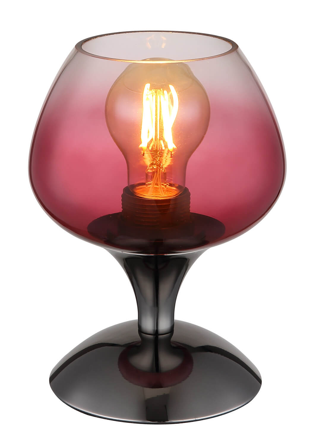 Lampe à poser Maxy noire et chromée (15548T6)