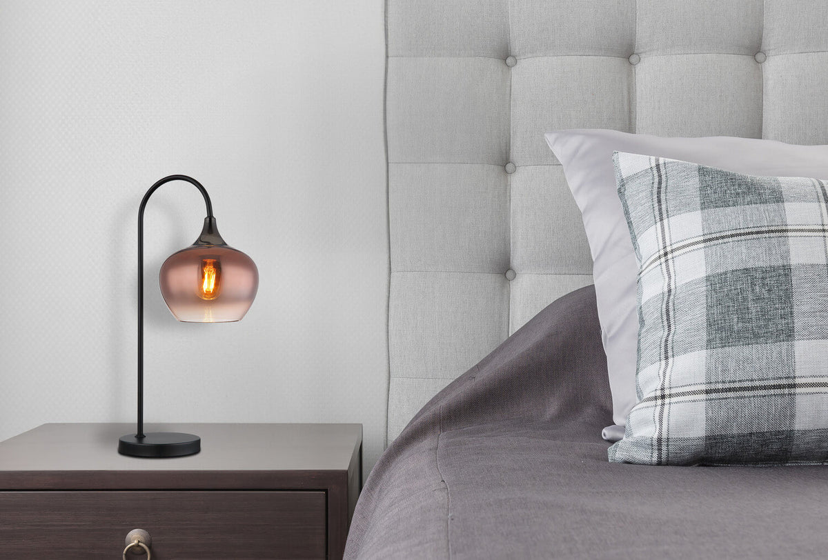 Lampe à poser Maxy noire mat