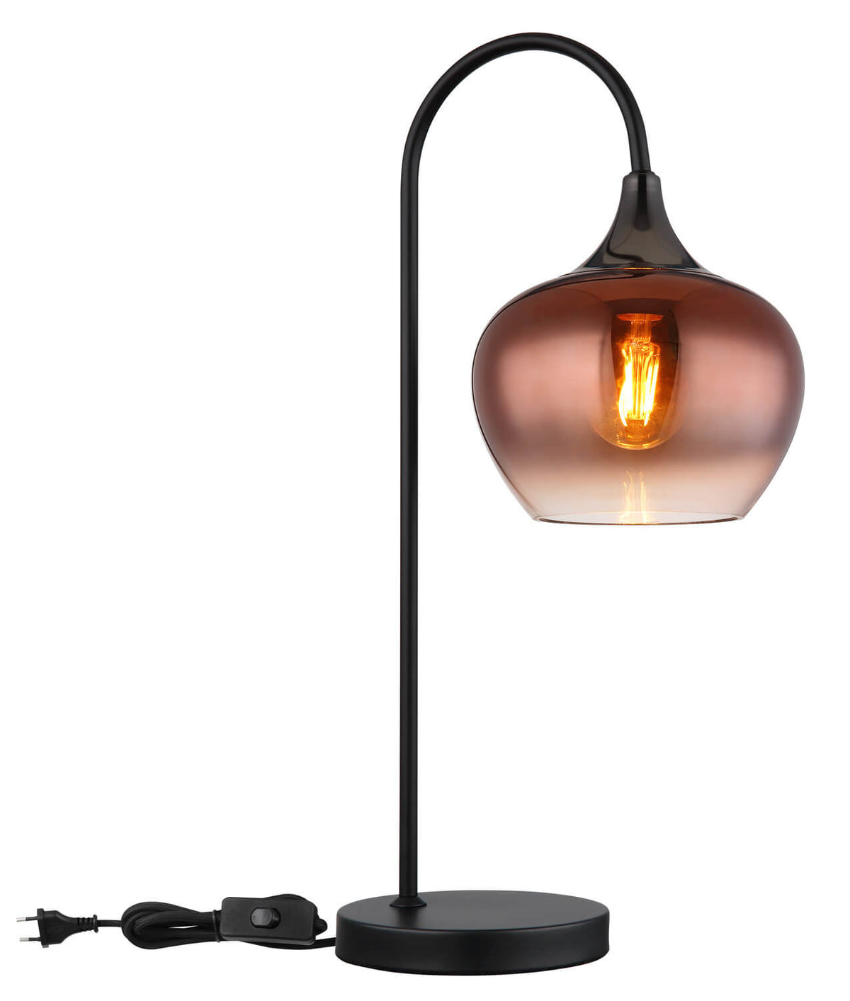 Lampe à poser Maxy noire mat