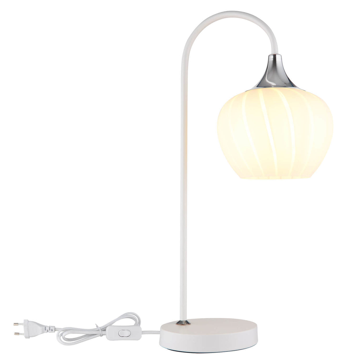 Lampe à poser Maxy blanche mat