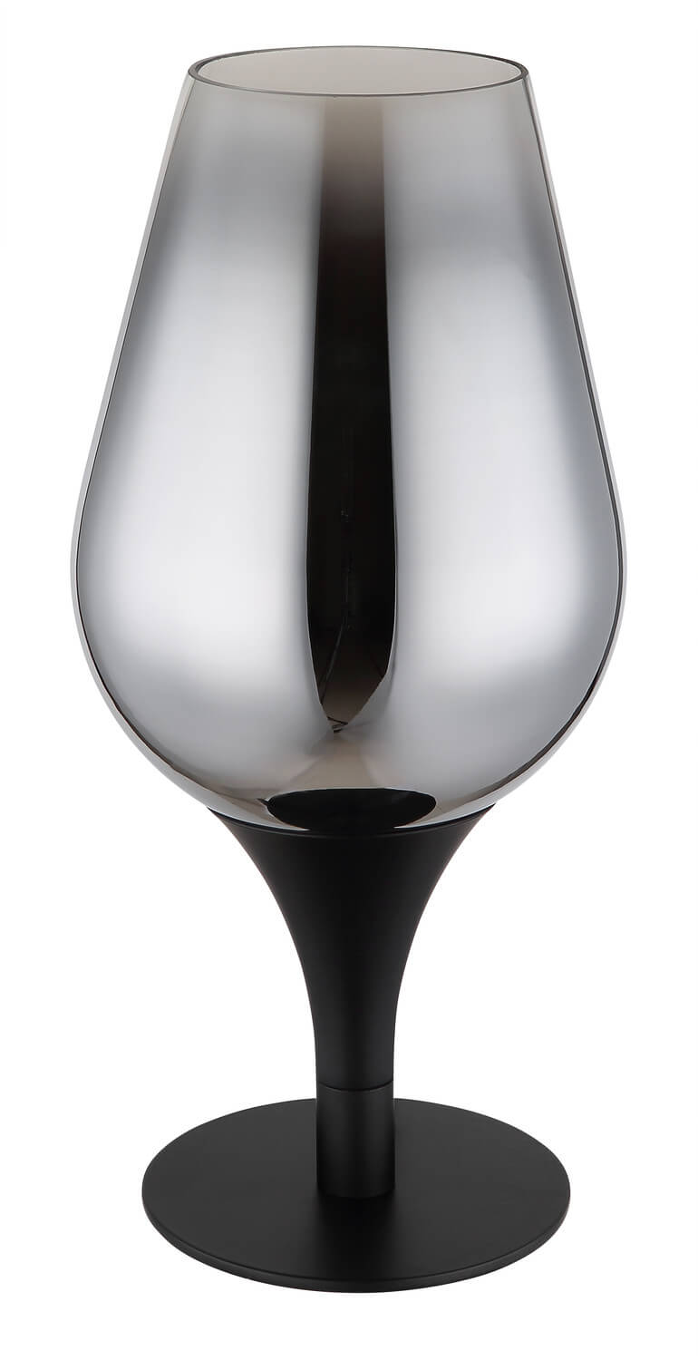 Lampe à poser Lavus noire mat