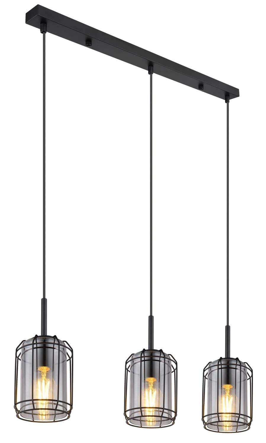 Suspension Kammi noire mat (15559-3H)