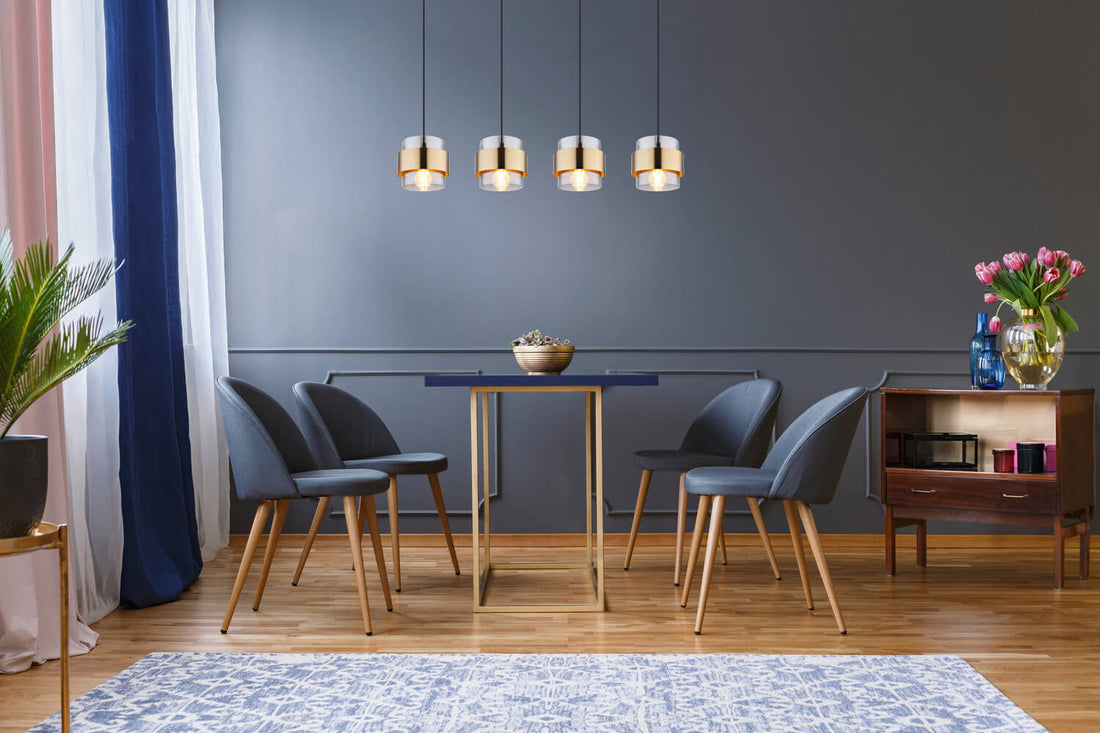 Suspension Milley noire mat, H 120 cm (15560-4H)