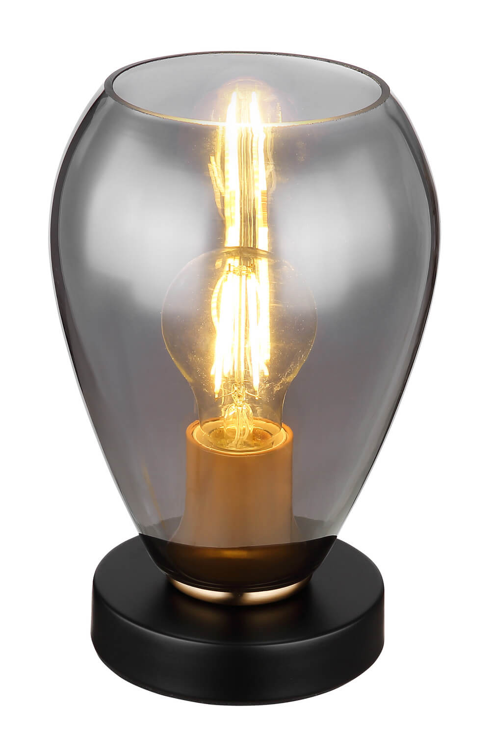 Lampe à poser Fanni noire mat
