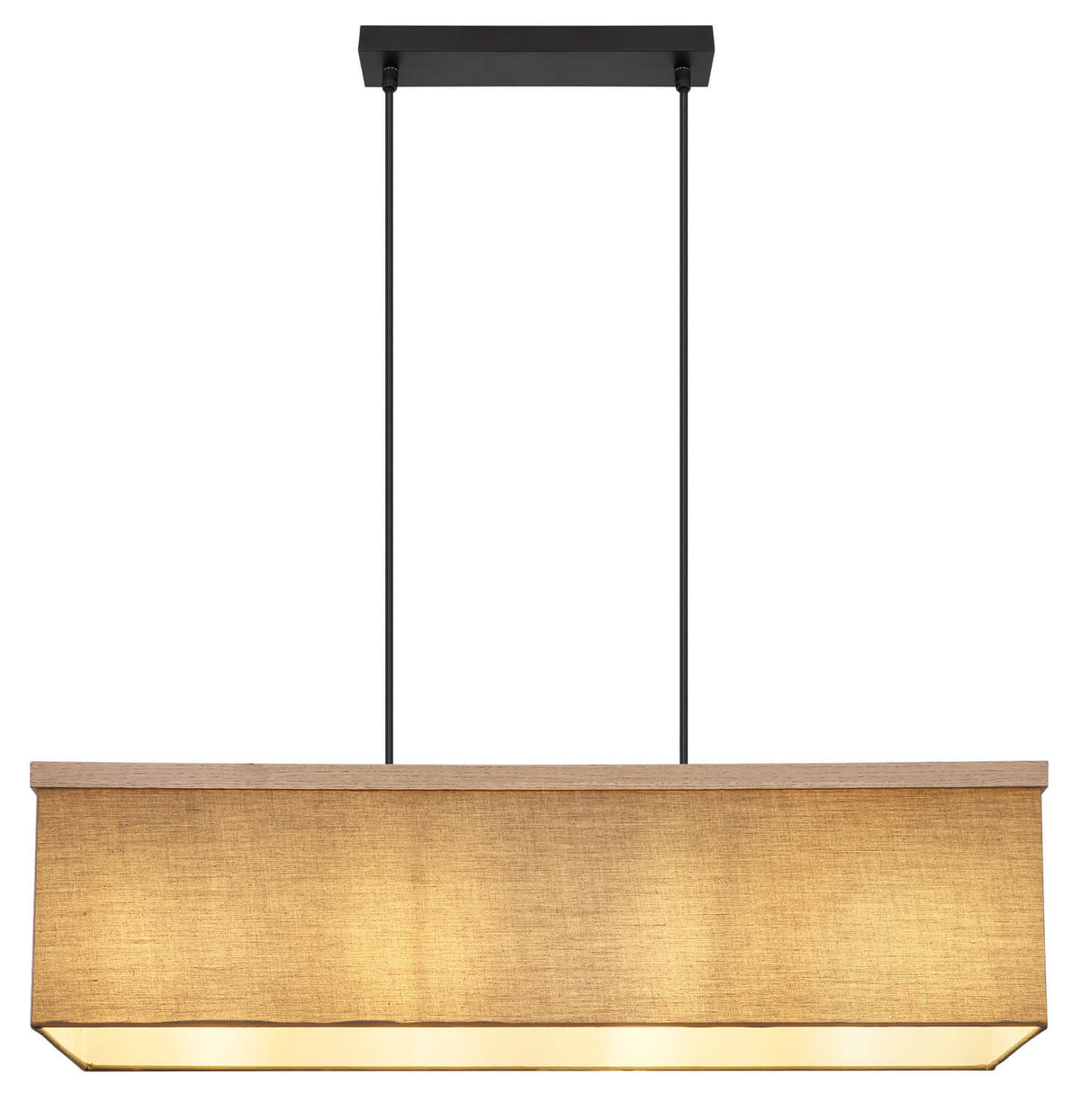 Suspension Ossi noire mat
