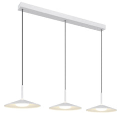 Suspension Lampone blanche mat, H 150 cm