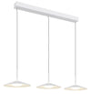 Suspension Lampone blanche mat, H 180 cm