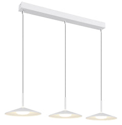 Suspension Lampone blanche mat, H 180 cm