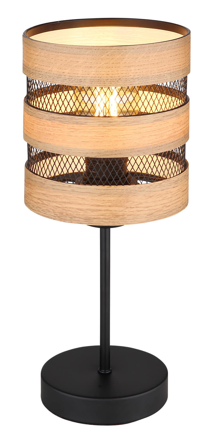 Lampe à poser Soeni noire mat