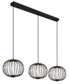 Suspension Galway noire mat (15652-3H)