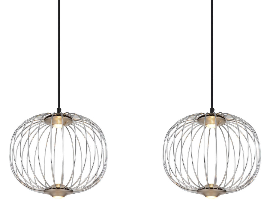 Suspension Galway nickel satiné (15652-3HN)