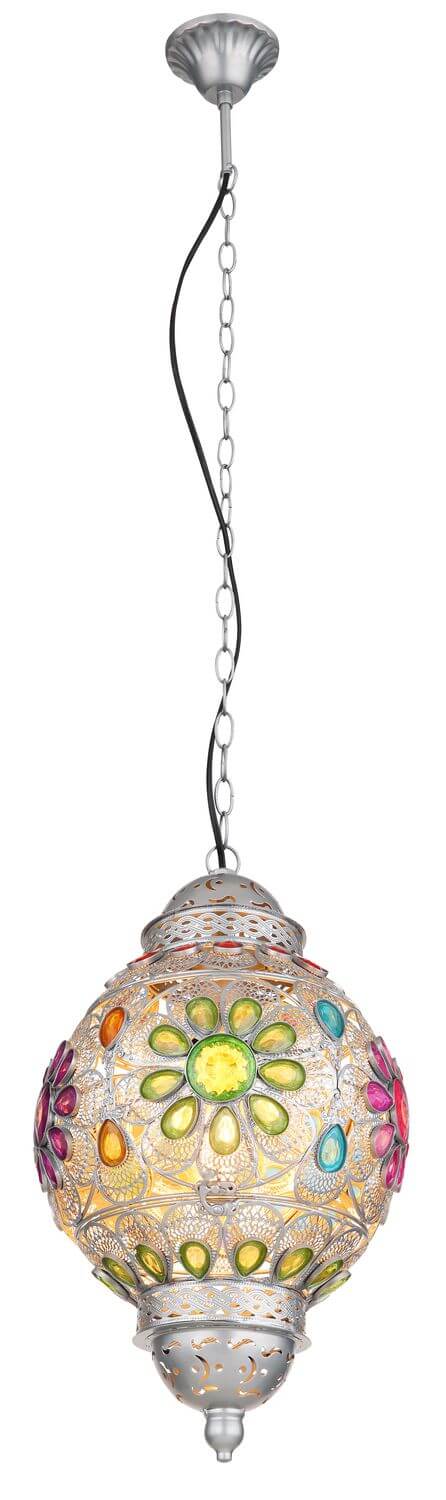 Suspension Gelasius argentée