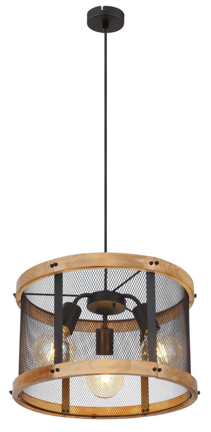 Suspension Jeanie noire mat