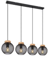 Suspension Pablo noire mat (15663-4H)
