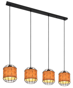 Suspension Elmar noire mat