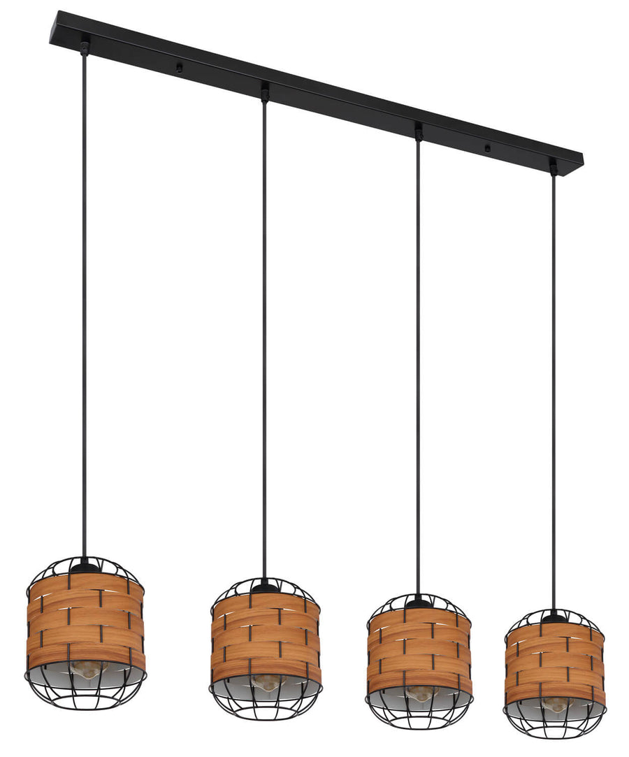 Suspension Elmar noire mat