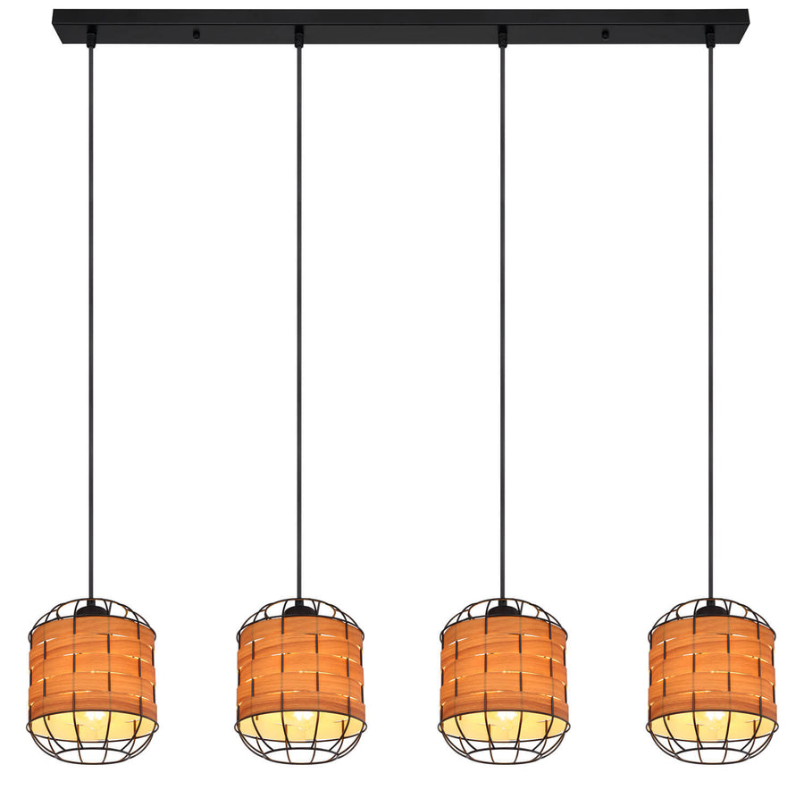 Suspension Elmar noire mat