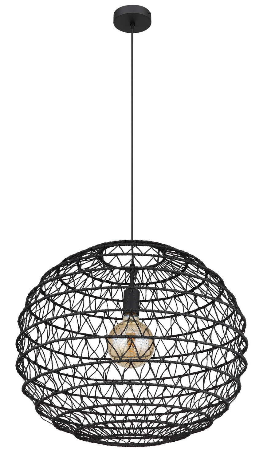 Suspension Senni noire mat (15689H2)