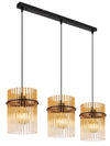 Suspension Gorley noire mat, H 140 cm (15698-3HA)