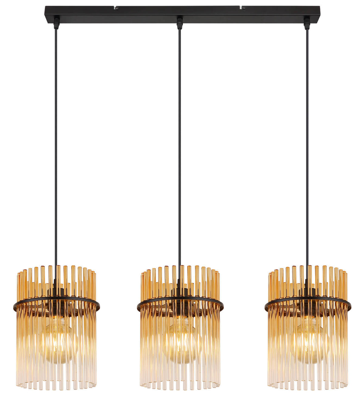 Suspension Gorley noire mat, H 140 cm (15698-3HA)