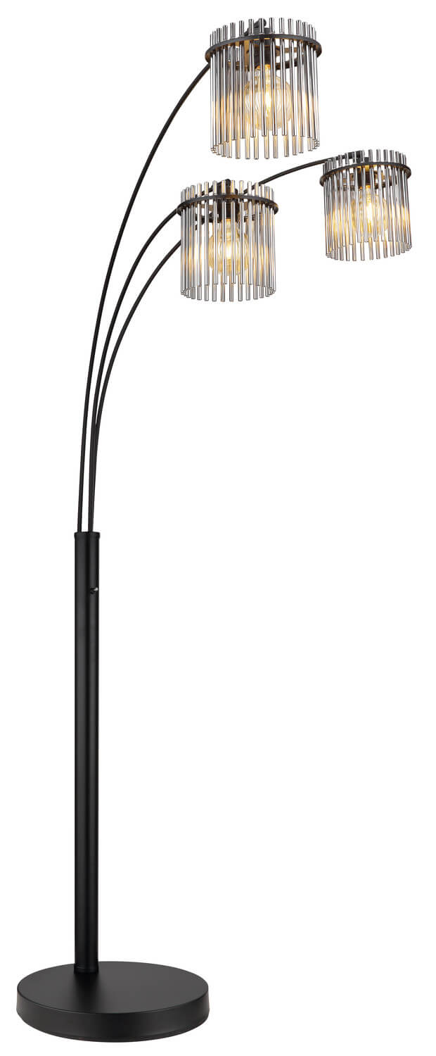 Lampadaire Gorley noir mat
