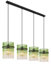Suspension Gorley noire mat, H 140 cm (15698-4HG)