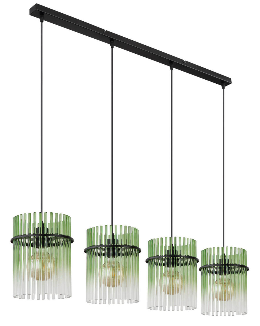 Suspension Gorley noire mat, H 140 cm (15698-4HG)