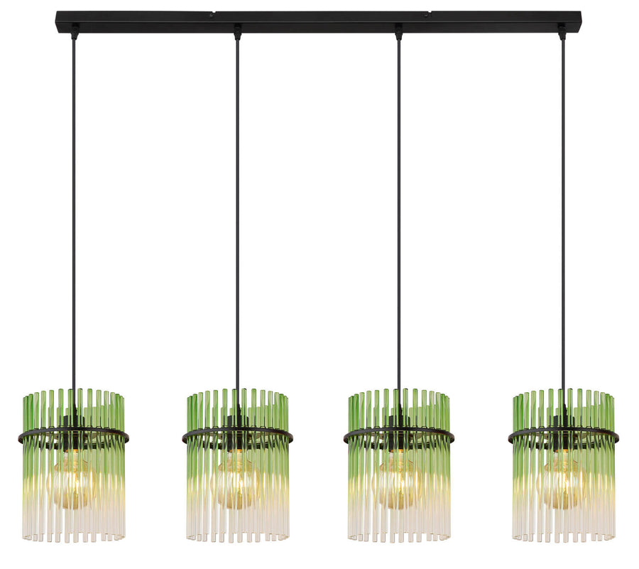 Suspension Gorley noire mat, H 140 cm (15698-4HG)