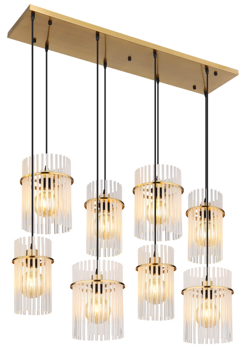 Suspension luminaire | Gorley Dorée H 125 cm