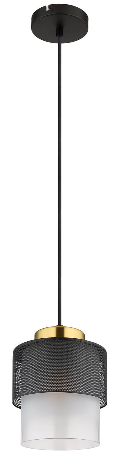 Suspension Olga noire mat (15709H)