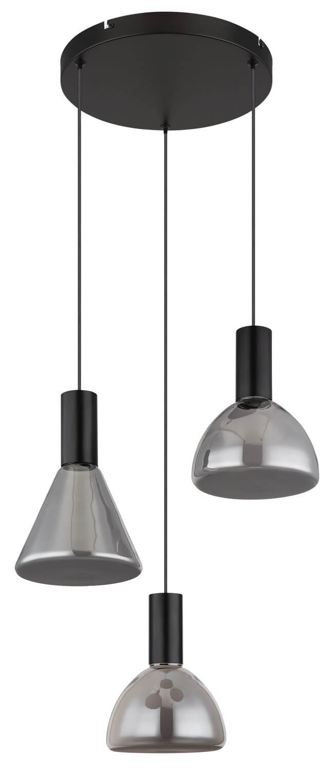 Suspension Labora noire mat (15741-3)