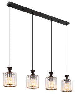 Suspension Jordana noire mat