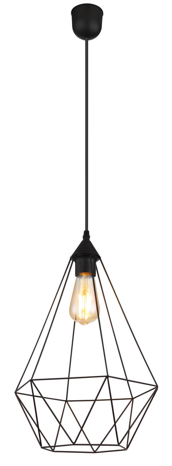 Suspension Zachary noire mat (15745H1)