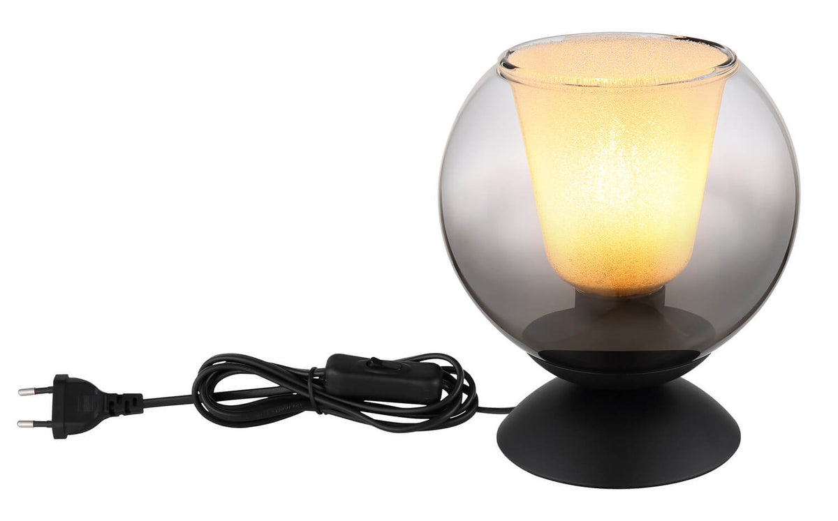 Lampe à poser Barry noire mat