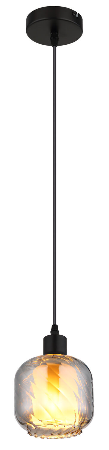Suspension Xia noire mat
