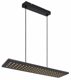 Suspension Dolores noire mat