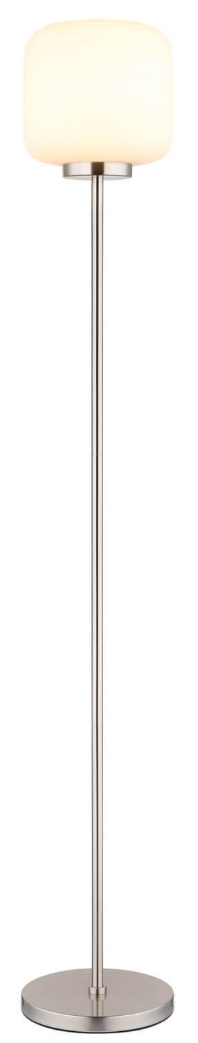Lampadaire Kladora nickel satiné
