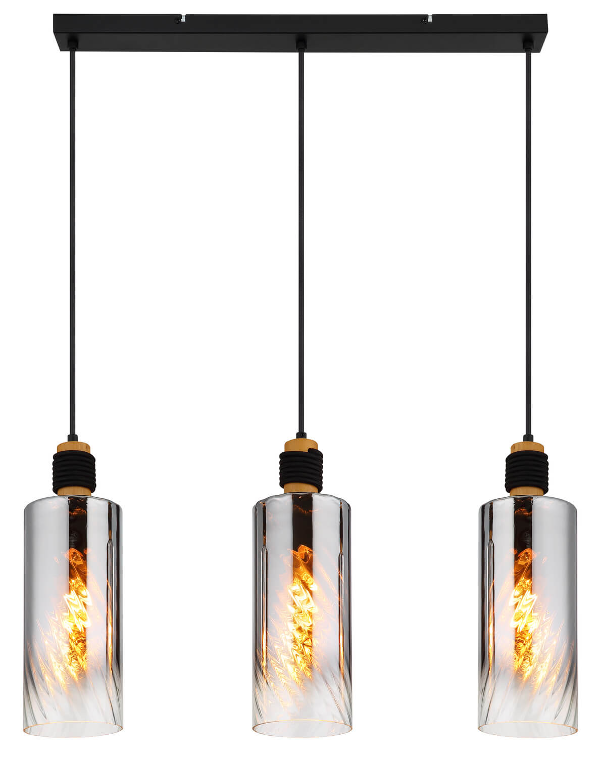 Suspension Osborne noire mat (15777-3H)