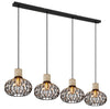 Suspension Dorthy noire mat (15778-4H)