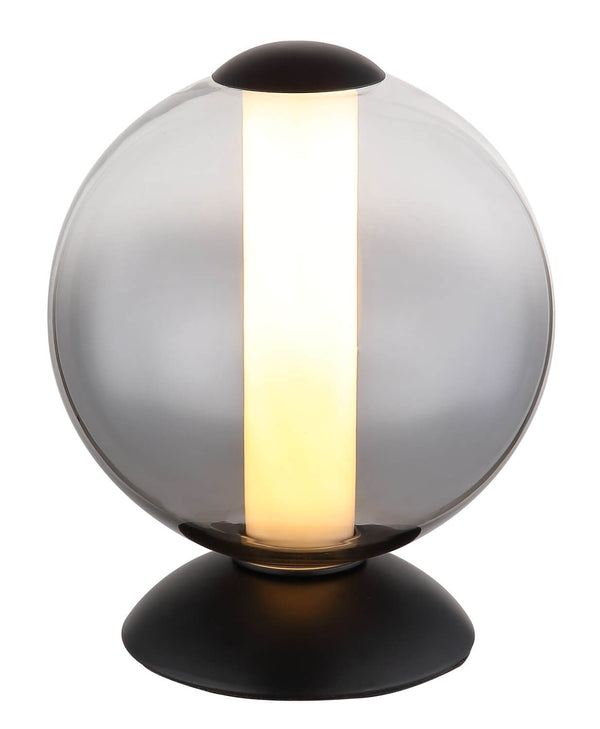 Lampe à poser Lacy noire mat