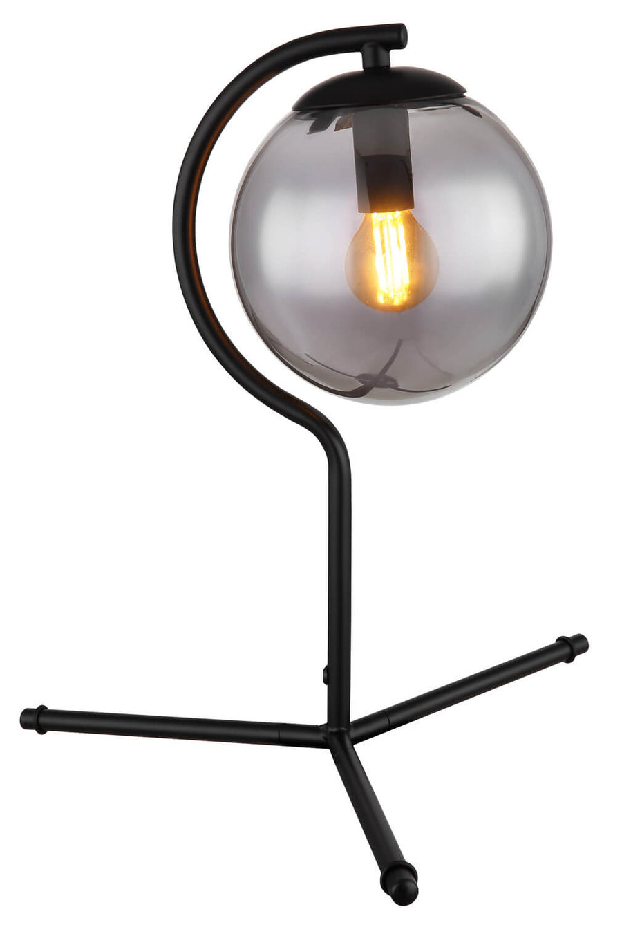 Lampe à poser Porry noire mat