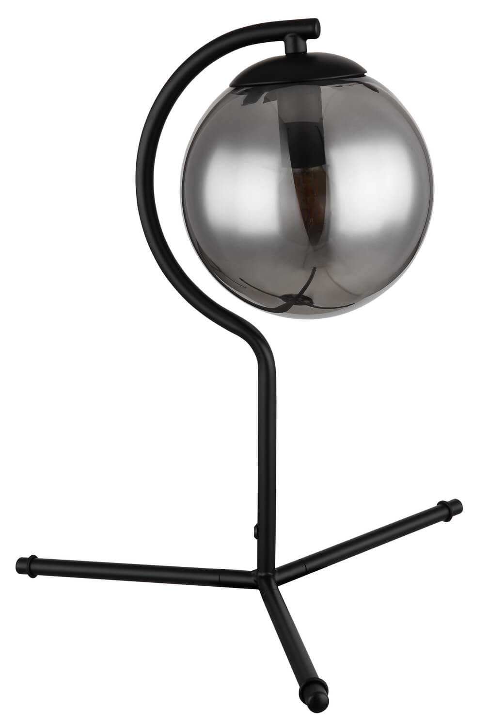 Lampe à poser Porry noire mat