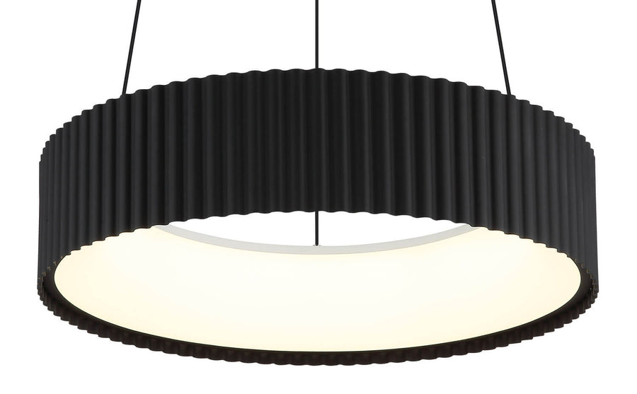 Suspension Kemp noire mat