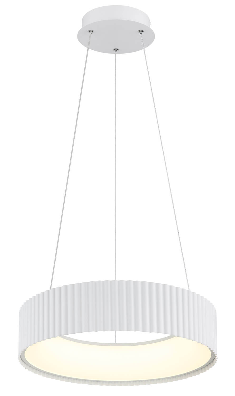 Suspension Kemp blanche mat