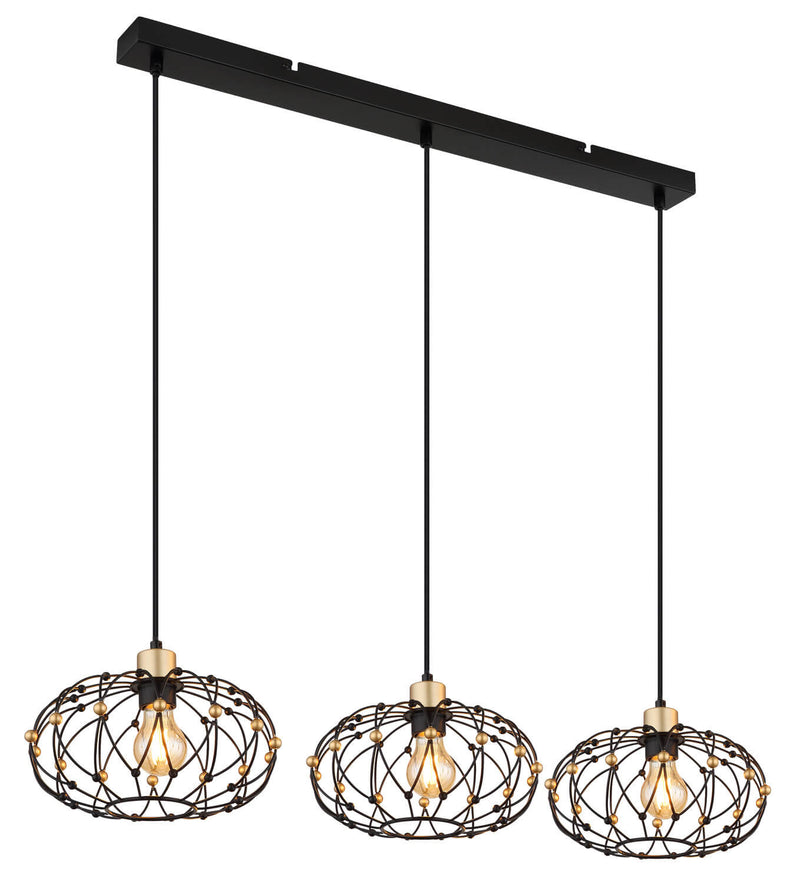 Suspension Greys noire mat (15966-3H)