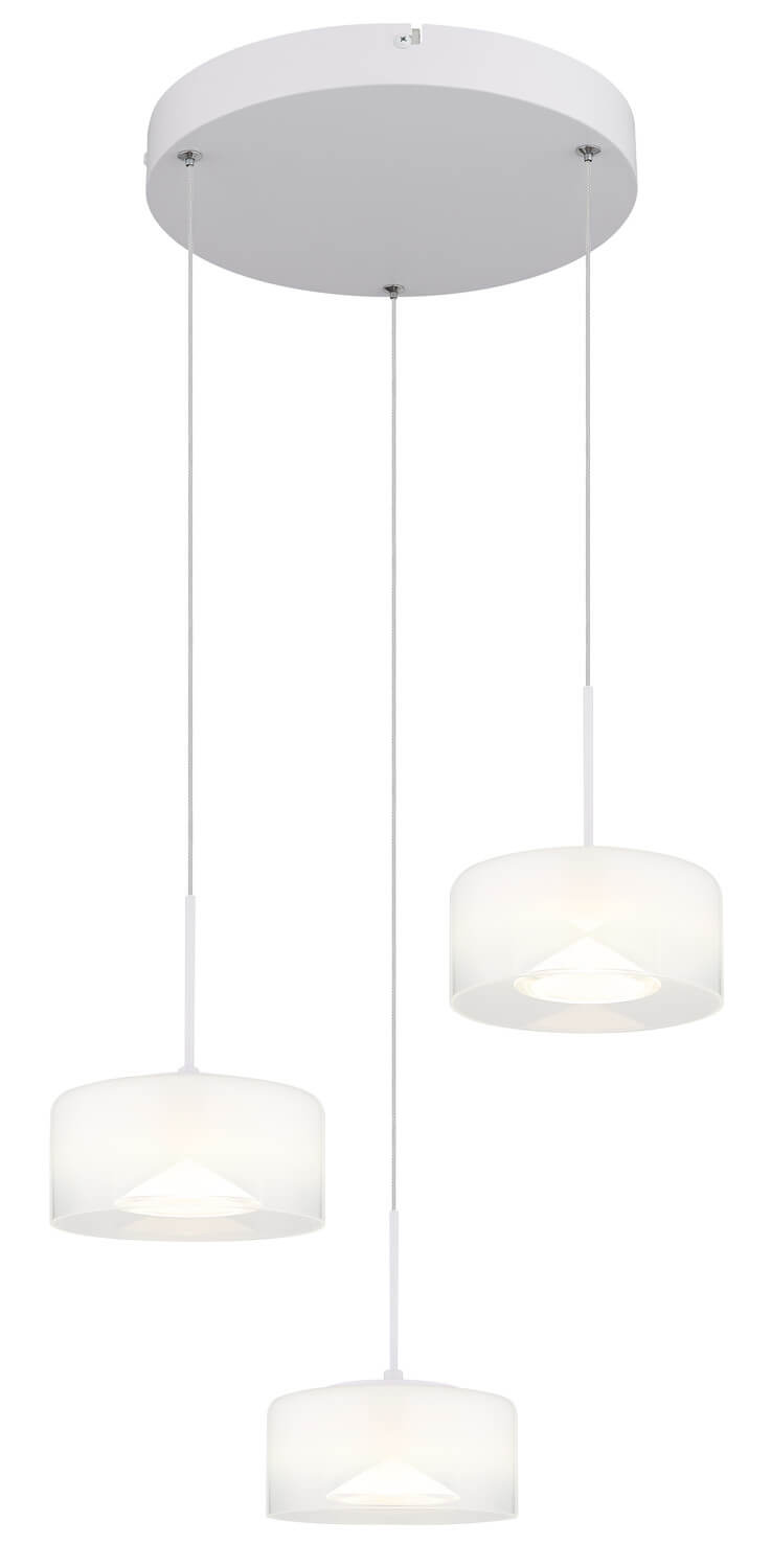 Suspension Belinda blanche mat (16024-3W)