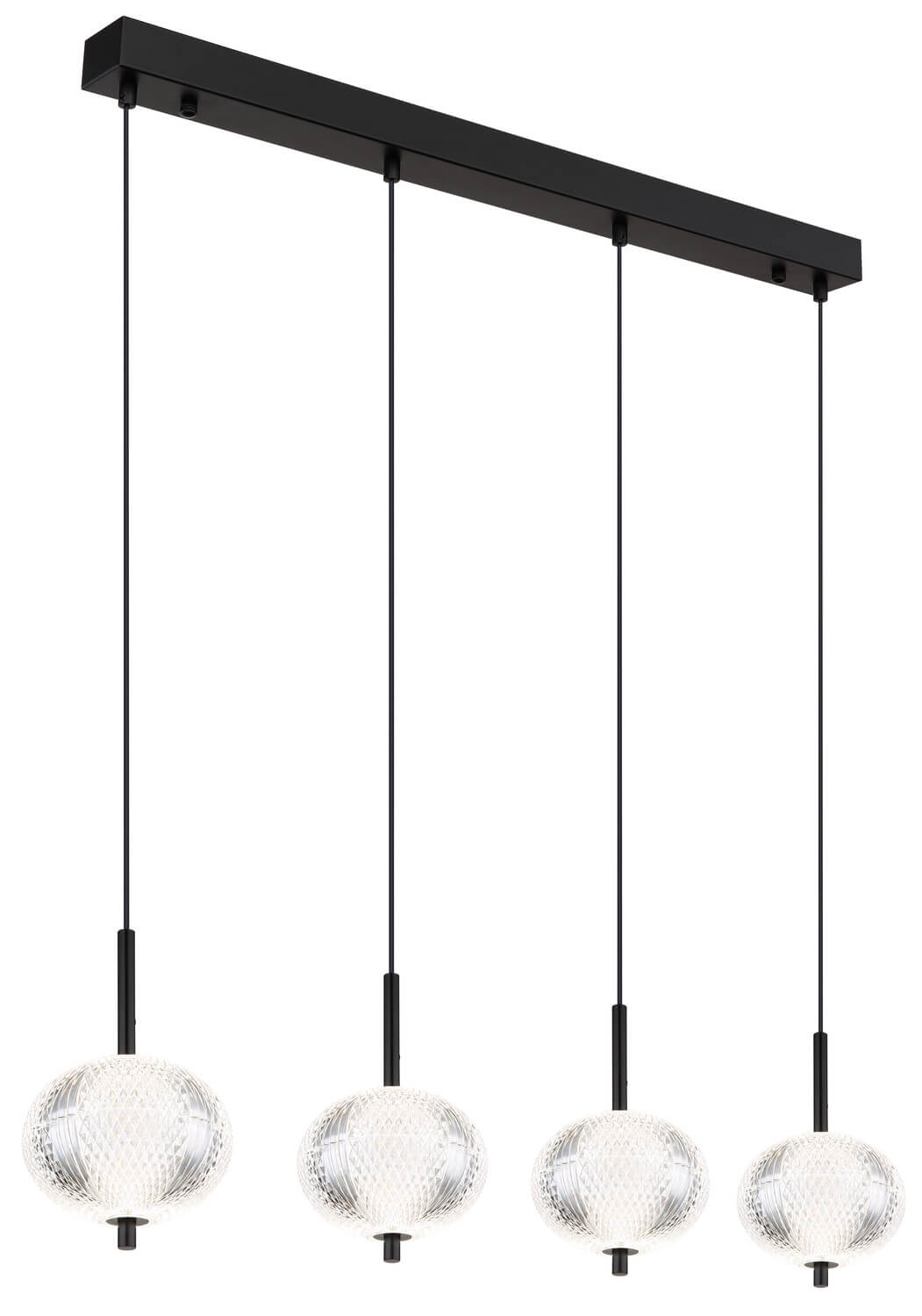 Suspension Aida noire mat, H 120 cm (16042-4H)