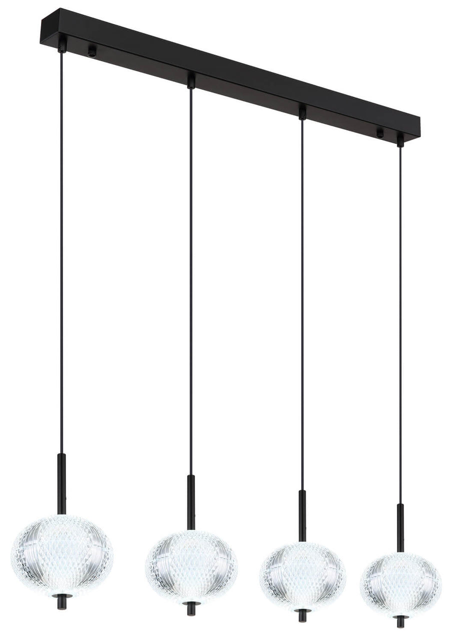 Suspension Aida noire mat, H 120 cm (16042-4H)