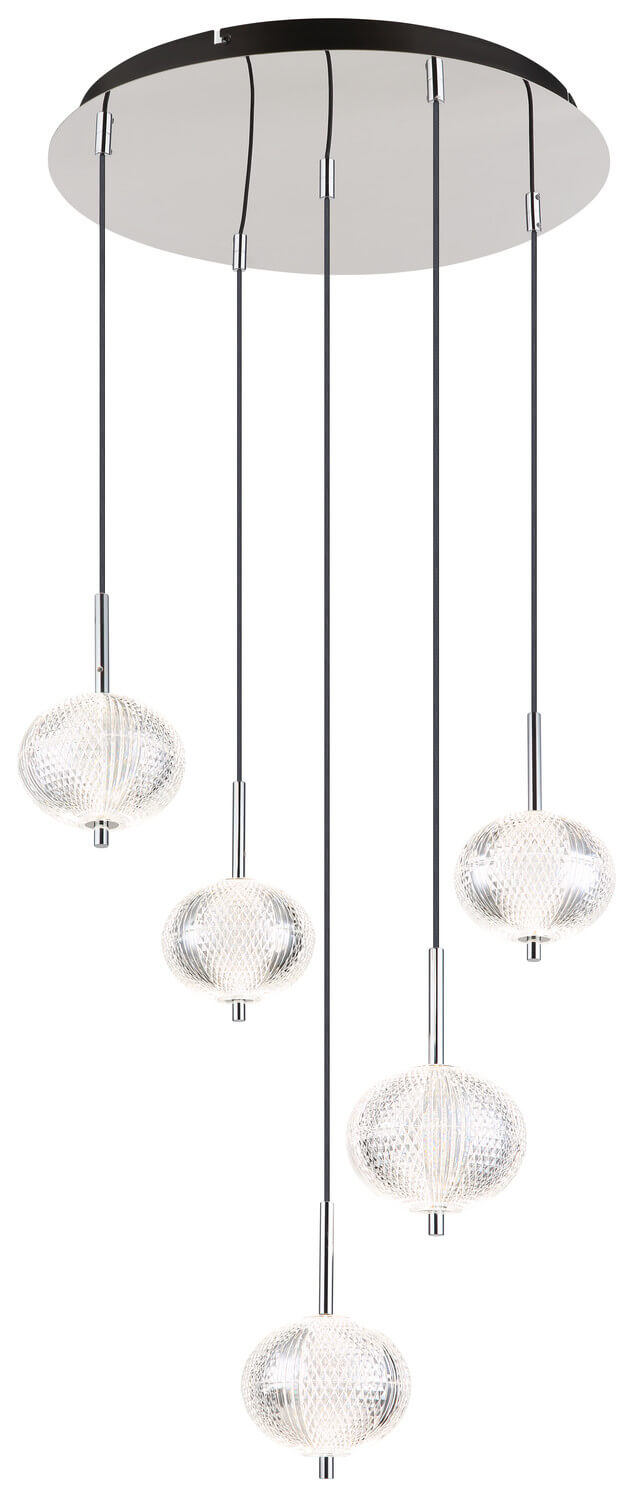Suspension luminaire | Aida Chromée